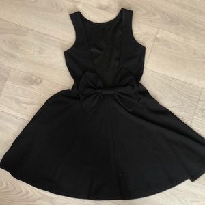 Black skater style dress